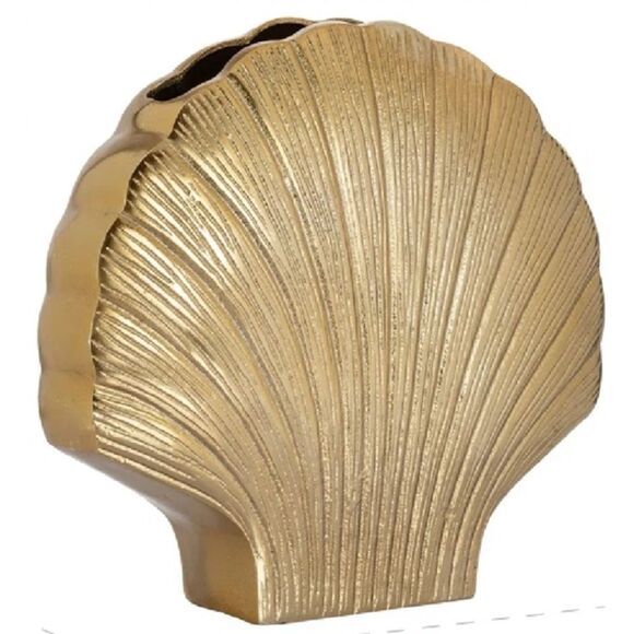 MCM OROA Gold Seashell Vase / New - Picture 3 of 14